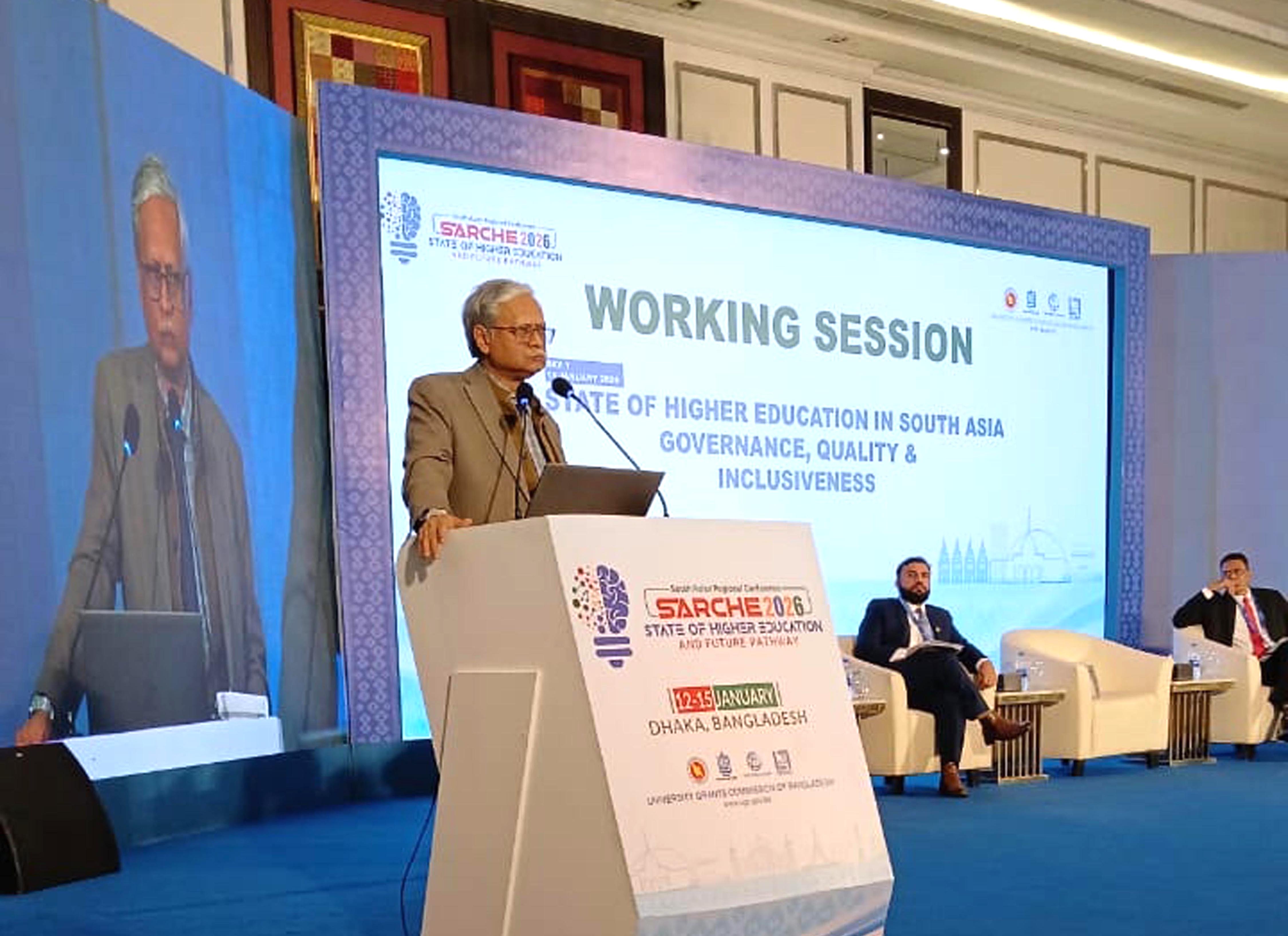 রাবি উপাচার্যের দক্ষিণ এশীয় উচ্চশিক্ষা সম্মেলনে যোগদান